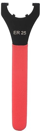 TOPINCN ER25 Ergonomic Spanner Wrench for Engraving Machine, Heat Treated High Hardness Cast Steel Material, Fits ER25-B -T2 Nuts