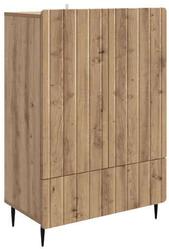 vidaXL Sideboard Artisan-Eiche 66 x 34,5 x 97 cm Holzwerkstoff, Eleganter Sideboard, viel Stauraum, praktische Möbel, modernes Design, effektive Wohnzimmereinrichtung