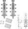 2 X Concealed Universal Hanging Bracket Kitchen Wall Unit Cabinet Plates Cover CAPS