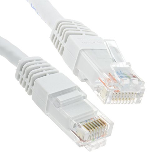 kenable Ethernet Network Cable Cat6 GIGABIT RJ45 COPPER Internet Patch Lead White 25m [25 metres]