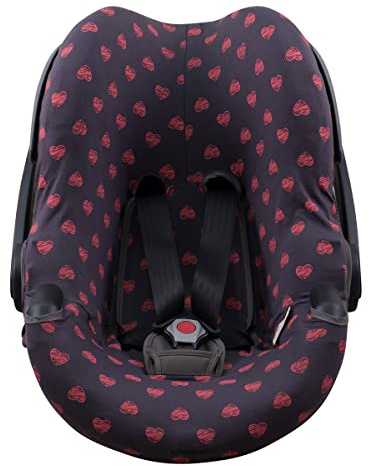 JYOKO Kids Bezug Kompatibel mit BeSafe iZi Go (Fluor Heart)