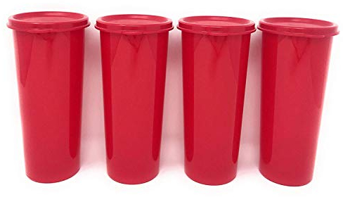 Tupperware Red 16-oz Tumblers Set of 4