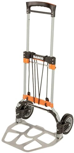 Folding Transport Trolley with Aluminium Tray 120kg Capacity