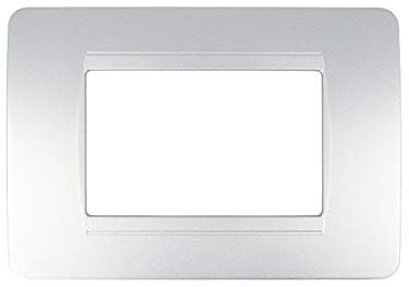 Placche Compatibile Con Bticino Matix, Placche Da 3 Moduli/Posti, Colore Cromo Lucido