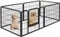 Yaheetech Dog Playpen, 6 Panel Puppy Play Pen Heavy Duty Pet Exercise Fence for Garden/Yard 60cm Height