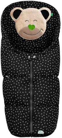 Odenwälder Fußsäckchen Mucki Fashion Little Snow (Schwarz)