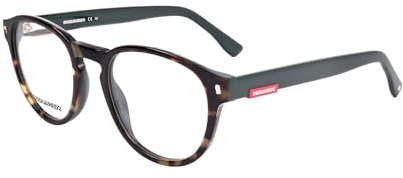 DSQUARED2 D2 0049 Glasses, Havana Green, 51 for Men, Havana Green
