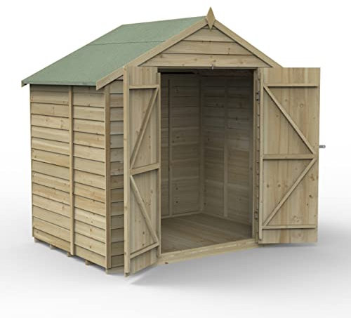 Forest Garden 4LIFE Apex Shed 7x5 - Double Door - No Window