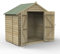 Forest Garden 4LIFE Apex Shed 7x5 - Double Door - No Window