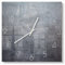 DEQORI Glasuhr | 30x30 cm | Motiv Raue Metalloberfläche | ausgefallene leise Design Uhr aus Glas | Wanduhr für Wohnzimmer & Küche | Moderne Hingucker Uhr für die Wand
