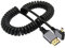 cablecc Câble spiralé 4K 60 Hz Micro HDMI 1.4 mâle vers HDMI mâle coudé à 90 degrés pour écran HDTV d'ordinateur, ordinateur portable