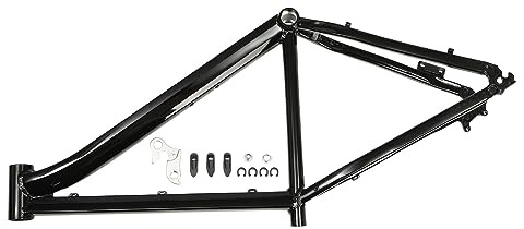 Mountainbike-Rahmen, 66 cm Offroad Sport Mountainbike Rahmen Alu 26 Disc deerdeer, Hardtail Mountainbike Rahmen, für Mountainbikes mit 26-Zoll-Rädern, Maximale Tragfähigkeit 80-120kg (Schwarz)