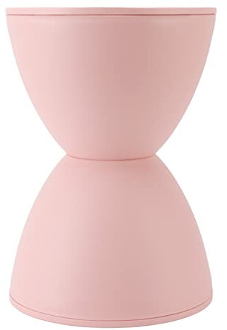 Pssopp Tabouret Sablier, Polyvalent, à la Mode, Résistant à l'usure, Tabouret en Forme de Sablier, Robuste pour Le Dressing (Rose)