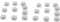 SHLPDFM Lot de 20 clips décoratifs en plastique pour revêtement de porte - Pour E46 E90 E91 E92 E93