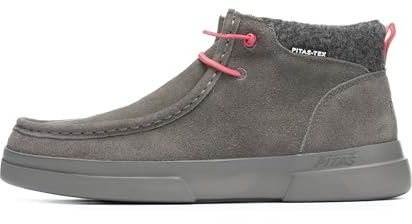 WALK IN PITAS | GARDA | Botas Mujer Casual | Botín Serraje | Bota Urbana de Caña Baja | Botas de Vestir | Botines Bajos Planos | Botín de Invierno | Calzado de PITAS | Gris 39