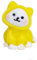CUSROS Magical World Gartendekoration Wasserdichte Ornament Mini Hund Märchen Miniaturfigur Harz Regenmantel Statue für Gelb