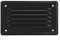 Grille de ventilation rectangulaire noire 164 x 100 mm, avec moustiquaire. Grille d’ aération à visser, intérieur ou extérieur, pour cheminée, salle de bain, cuisine… Métal, coloris noir.