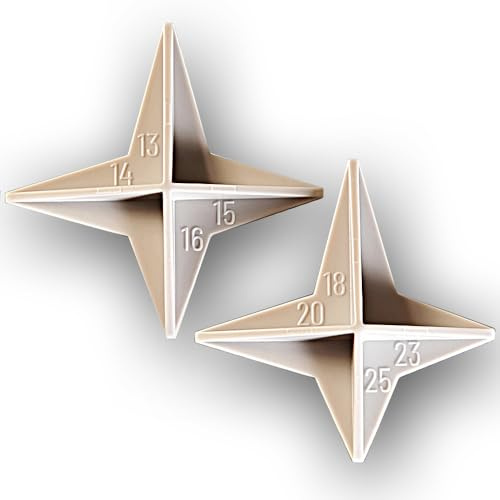 Wedgek ANGLE STARS 8 Winkel 13, 14, 15, 16, 18, 20, 23, 25 Grad zum Schärfen von Messern auf Steinen mit Winkelführung