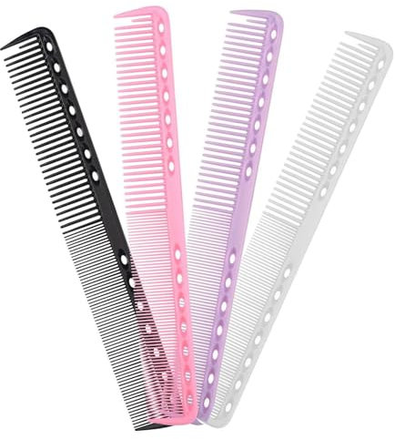 Paquet De 4 Peignes De Coiffure, Accessoires De Coiffure, Outils De Coiffure, Peignes À Dents Fines, Peignes Portables, Adaptés À La Coupe De Cheveux, Usage Domestique