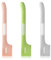 Grevosea 3 PCS Cat Food Spoon, 3 Colors Pet Food Can Spoon Silicon Material Mixing Spoons Set Convenient Canned Scoop for Cat Dog Feeding and Wet Storage