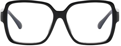 EYEGLSMST übergroße Quadratische Lesebrille für Männer und Frauen, Modische Blaues Licht blockierende Große Computer-Lesebrillen, Gross Rahmenbrille für Frauen