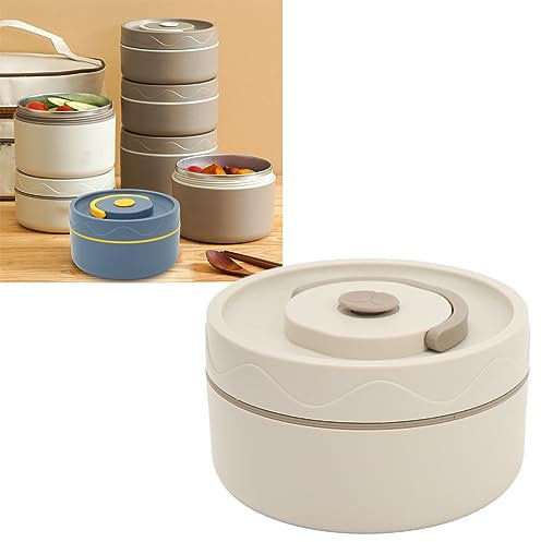 Tnfeeon 14.78 Oz Insulated Vacuum Food Jar with Buckle Lid Wide Mouth Soup for Hot Food Kids Portable Leakproof Stainless Steel Thermal Lunch Container (Tnfeeon0t9rum7zq2-11)