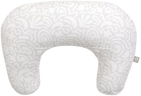Boppy Stillkissen - Creme Retro Schnörkel - Größeres, stützendes Kissen zum Stillen & Flaschenfüttern - Festere Füllung, höhere Hebung, größere Fläche als Original Stillkissen