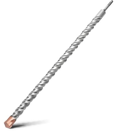 HSAWBIT Foret de maçonnerie SDS Plus 28 mm x 600 mm de long, pointe en carbure de tungstène SDS Plus, pour mur, pierre, béton, brique