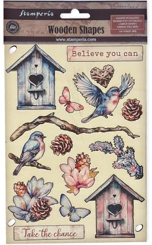 Stamperia KLSP176 Dewdrops Decorative Paper, Brown, 14,8 x 21 x 0,8 cm