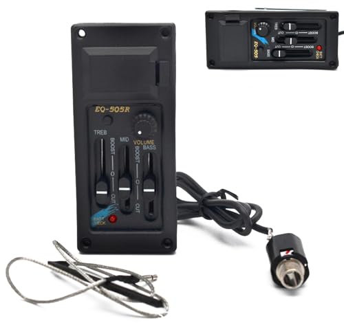 Microphones et couvertures de guitare – Pour guitare populaire classique, amplifie les microphones de guitare | Son contrôle de volume amélioré et précis, comprend des accessoires de montage pour