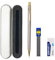JOMPENS 4-teiliges luxuriöses Druckbleistift-Set aus Metall, 0,5 mm, goldfarben, silberfarben, mit Federmäppchen, Studenten, Kunst, Skizze, Malerei, Bleistift, Büro, Schule, Schreibwaren, Geschenk