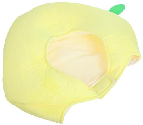 ROMISBABA Karneval Party Kopfbedeckungsdeko Zitronenhut aus Kurzem Plüsch und Pp Baumwolle Warm und Bequem für Faschingsmütze und Fotorequisite bei Karnevalsfeiern