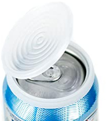 Smarter-Seal, 6-Pack, Reusable, BPA Free, Pop or Beverage Can Lids, Covers, Protectors, Toppers For Soda, Seltzer, Beer, Energy Drinks