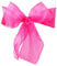 Organza Chair Sashes Wider Fuller Cover Party Decoration (HOT Pink, 10Pcs)