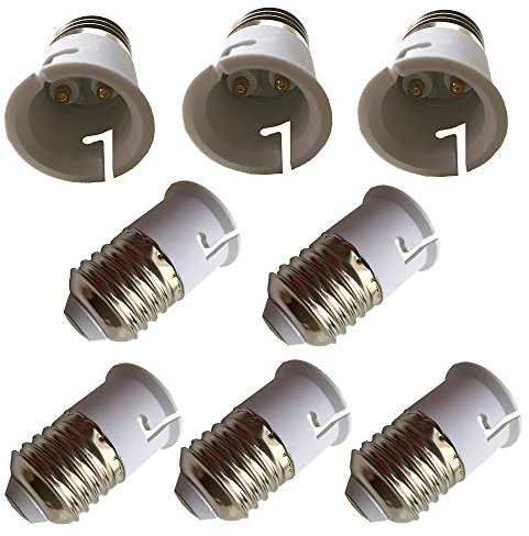 ZRUIZYAN 8 Stück E27 auf B22 LED Lampensockel Konverter Adapter