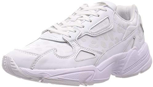 adidas Damen Falcon W Low-Top Sneaker, Weiss, 38 EU