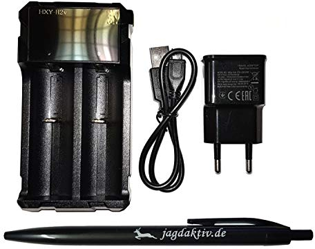 Akku Ladegerät für Nachtsichtgerät PARD NV007 inkl. Kugelschreiber Jagdaktiv