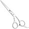 Kasho Chrome Series Offset-Haarschneideschere, 15,2 cm Länge