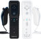 TechKen 2 Pièce Manette de Wii avec Manette Nunchuck,Contrôleur de Wii Télécommande Controller pour Wii Remote Motion Plus Intégré avec Contrôleur Nunchuk Étui en Silicone Dragonne pour Wii