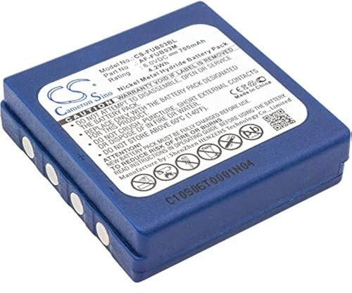 TECHTEK Batterie 700mAh Compatible avec [HBC] BA222060, FUA71, FUB 3A, FUB3A, Radiomatic BA203060, Radiomatic BA222060, Fub03A, Micron 4, Micron 5, pour [Abitron] FBA