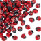 OLYCRAFT Lampwork-Perlen, handgefertigt, rote Marienkäfer-Perlen, Insektenform, handgefertigt, lose Perlen für Halterungen, Ohrringe, Halsketten, Schmuckherstellung, 80 Stück