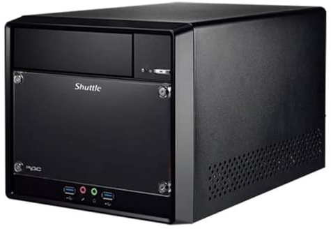 Shuttle XPC Cube SH510R4 Mini Barebone PC Intel H510 Supports 125W 11th/10th Gen Rocket Lake/Comet Lake CPU No RAM No HDD/SSD No CPU No OS 300W80 Plus Bronze Flex PSU,Black