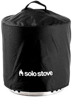 Solo Stove Schutzhabdeckung für Feuerschale Ranger | Zubehör für Outdoor Feuerstelle Rund, Winterfest, Wasserdicht, Abdeckung bei Regen, PVC-beschichtetes Polyester, Verstärktes Dach, Schwarz