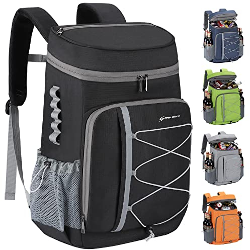 Maelstrom Kühlrucksack, 35 Dosen, auslaufsicher, isolierte weiche Tasche, Strand-Camping-Kühler, Eistruhe, Reisen, für Lebensmitteleinkäufe, Kajakfahren, Angeln, Wandern, Schwarz