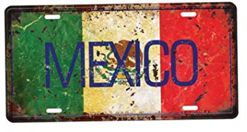 Vintage Metallschild Retro Eisenkunst Wanddekorationen Mexiko Wandplakat für Café Bar Pub Bier Club Wanddekoration Eisen Wandkunst Vintage Metall Eisen Schild Wandplaque Poster Mexiko Wand