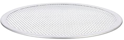 Cabilock Bandeja para pizza, malla para pizza, rejilla, para pizza, redonda, de acero al carbono, redonda, forma de pizza, bandeja para pizza, barbacoa, parrilla, plancha para pizza congelada, 25 cm