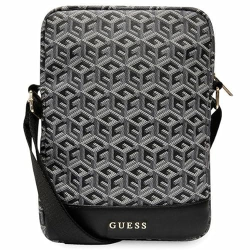 GUESS Sacoche GUTB10HGCFSEK 10 noire à rayures GCube pour tablette, Noir