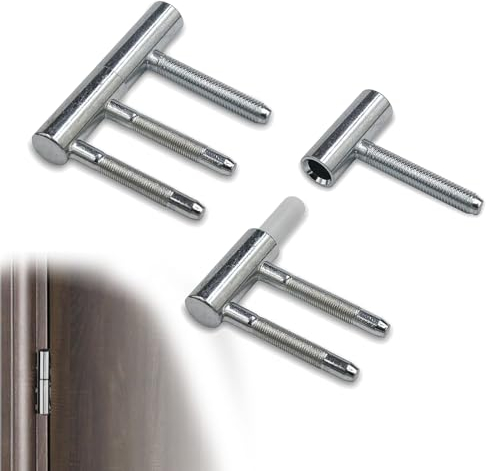Charnières de Porte à Visser xlwen Lot de 2 Bandes de Rénovation,Paumelle Gonds Porte Acier Pour Portes en Bois et Portes Intérieures et de Jardin - Charge Maximale : 50 kg