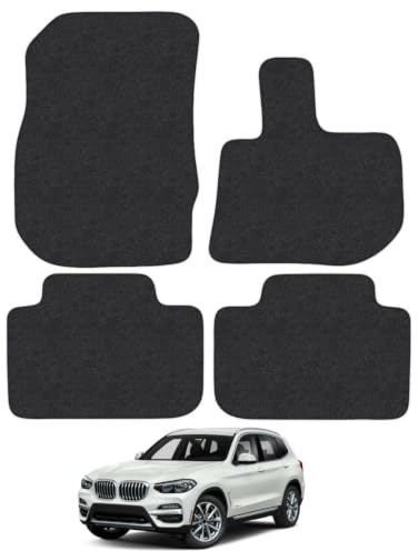BMW X3 (2017-2024) Carpet Car Mats | Black Edge Trim Tailored Fit Floor Mats Full Coverage Protection Accessories Easy Clean Anti Slip Made in the UK