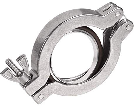 XYWHPGV Sanitary Clamp 90mm x 57mm KF50 Single Pin Clamp Wing Nut with Center Ring for Splint TC(78c42 ce9e1 81638 0931f 037ab ddf30